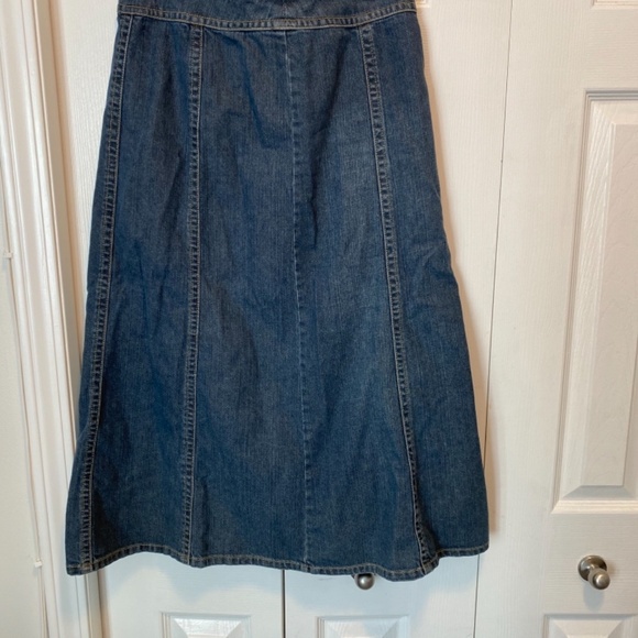 VINTAGE Liz Claiborne Size 4 denim skirt - Picture 3 of 6